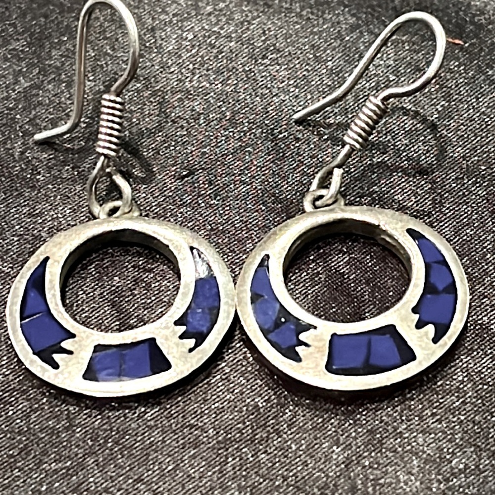 Cobalt earrings